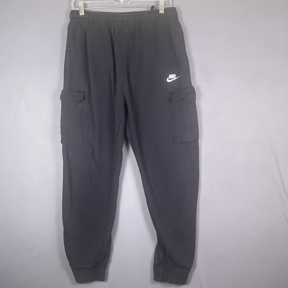 Nike Pants Mens Large Black Sportswear Cargo Joggers Sweatpants